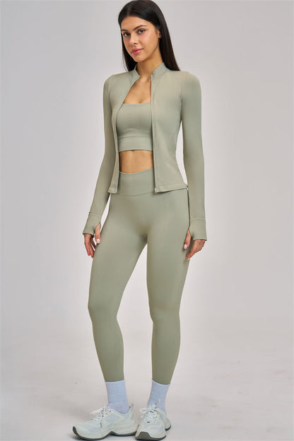 The Vision Jacket Sports Bra Leggings 3-Piece Set