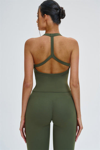 The Slate Y-Back Top