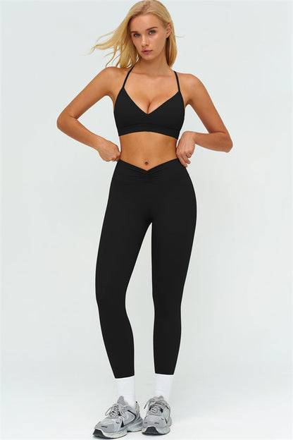 The Lushness Y-Back Sports Bra Leggings 2-Piece Set