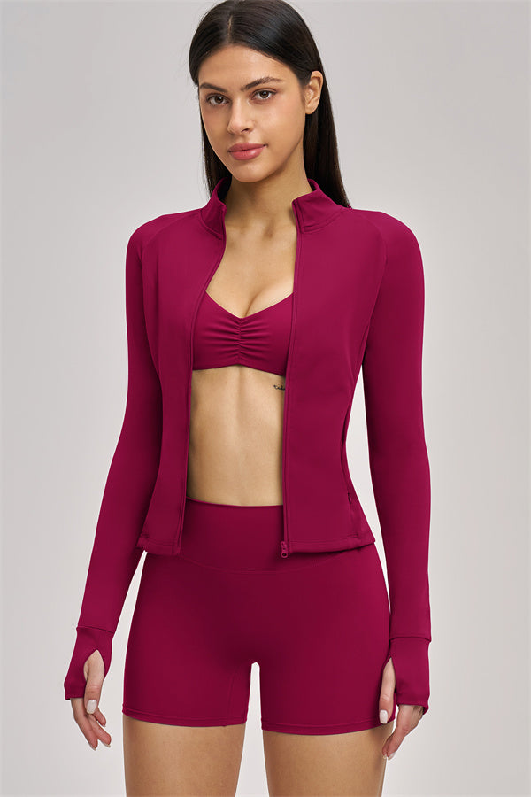 The Swoon Jacket Sports Bra Shorts 3-Piece Set