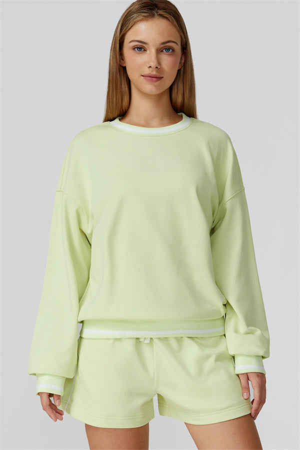 The Amara Sweatshirt Lounge Shorts 2-Piece Set