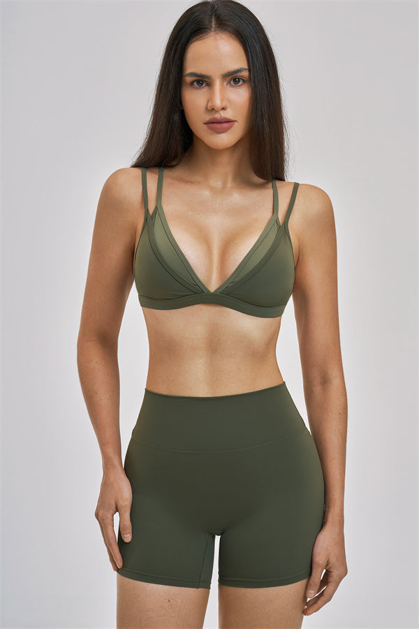 The Seraphine Layered V Sports Bra