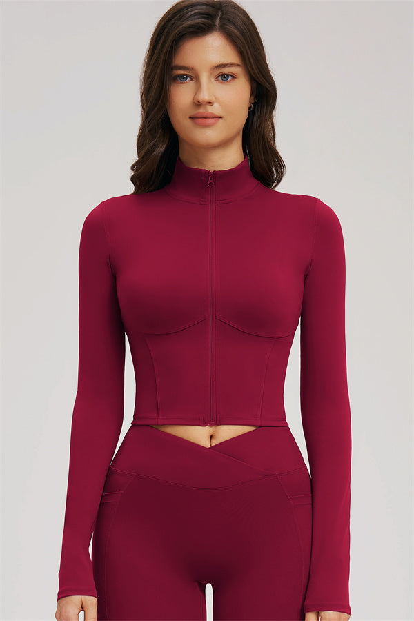 The Sizzle Zip Jacket Sports Bra Leggings 3-Piece Set