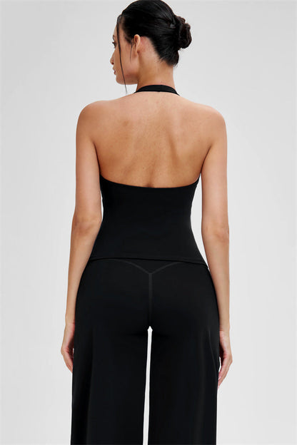 The Stride Crop Top Straight Leg Pants 2-Piece Set