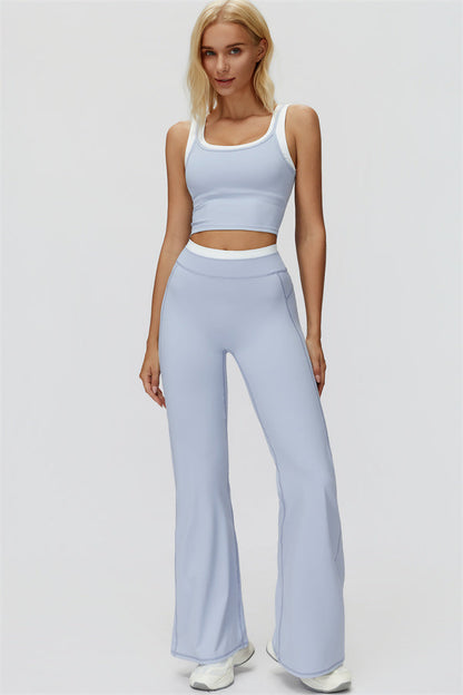 The Canyon Crop Tank Flared Leggings 2-Piece Set
