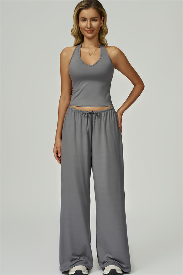 The Sprint Halter Tank Top Sweatpants 2-Piece Set