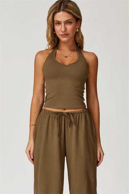 The Sprint Halter Tank Top Sweatpants 2-Piece Set