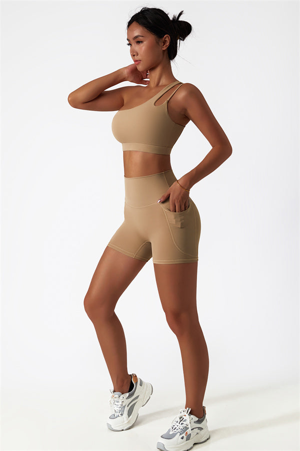 The Blissful Rose Sports Bra Shorts 2-Piece Set
