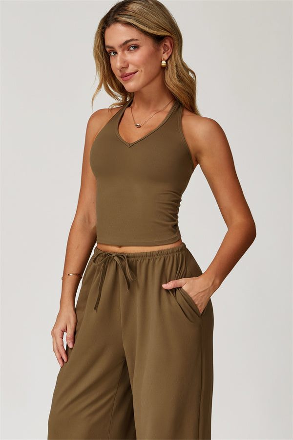 The Sprint Halter Tank Top
