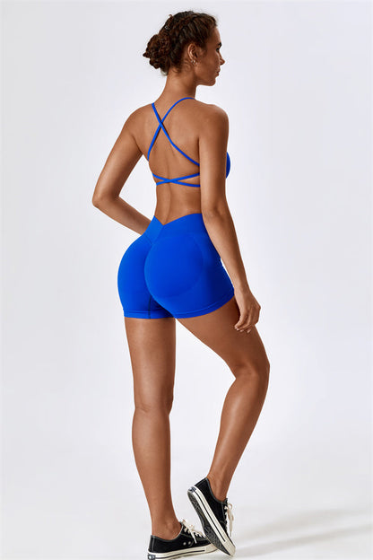 Nova Luxe Sports Bra Shorts 2-Piece Set