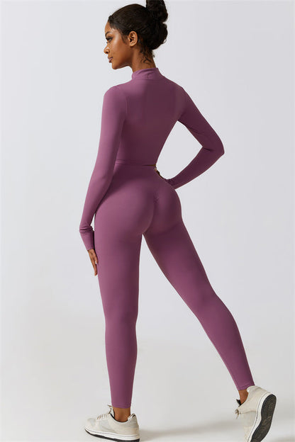 Juno Star Jacket Sports Bra Leggings 3-Piece Set