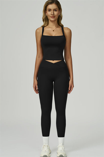 The Flourish Crop Tank Leggings 2-Piece Set