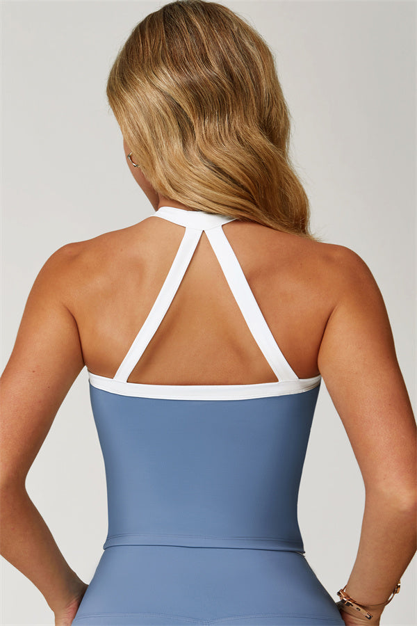 The Quest Cross Back Crop Top Leggings 2-Piece Set