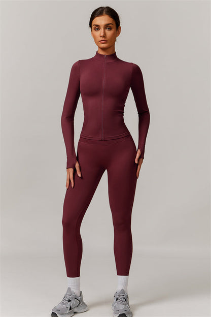 The Nova Luxe Jacket Sports Bra Leggings 3-Piece Set