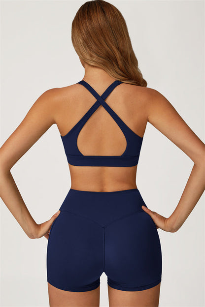 The Glacier Sports Bra Shorts 2-Piece Set