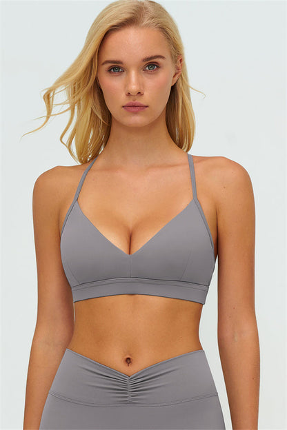 The Lushness Y-Back Sports Bra Flared Leggings 2-Piece Set