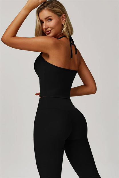 The Surge Halter Crop Top Leggings 2-Piece Set