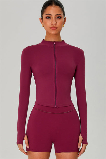 The Jewel Zip Jacket Shorts 2-Piece Set