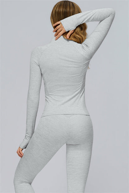 The Radiance Jacket Racerback Sports Bra Leggings 3-Piece Set