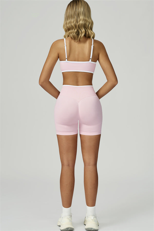 The Prime Line Sports Bra Shorts 2-Piece Set