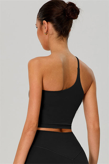 The Jewel One-Shoulder Crop Top Shorts 2-Piece Set