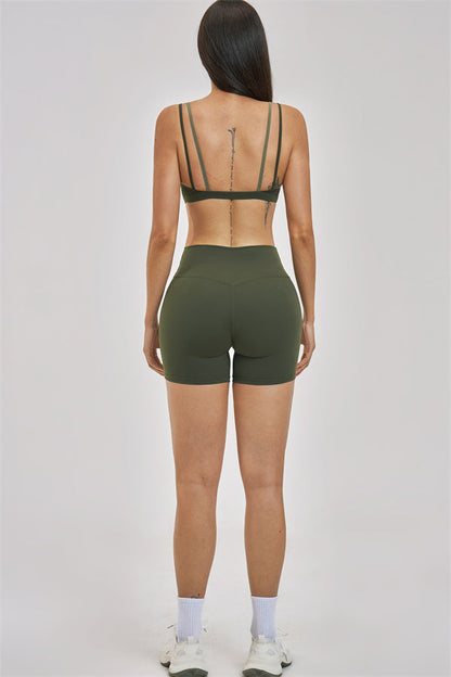 The New Seraphine Layered V Sports Bra Shorts 2-Piece Set