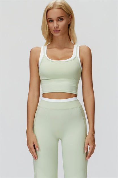 The Canyon Crop Tank Flared Leggings 2-Piece Set