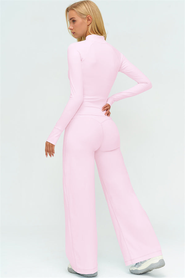 The Twirl Zip Jacket New Straight Leg Pants 2-Piece Set