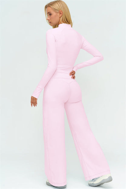 The Twirl Zip Jacket New Straight Leg Pants 2-Piece Set