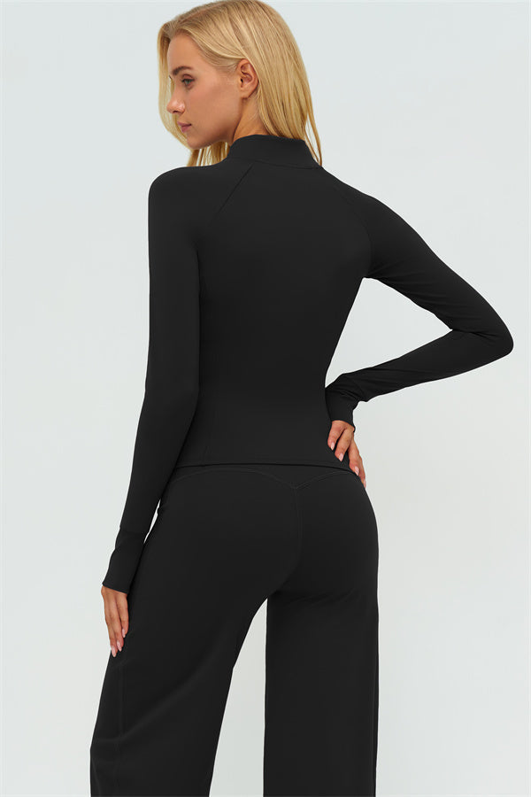 The Twirl Zip Jacket New Straight Leg Pants 2-Piece Set
