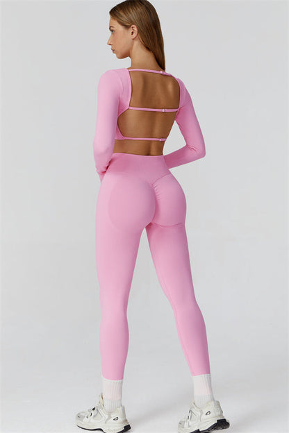The Reign Long Sleeve Crop Top Leggings 2-Piece Set