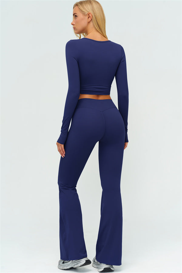 The Lushness Long Sleeve Crop top