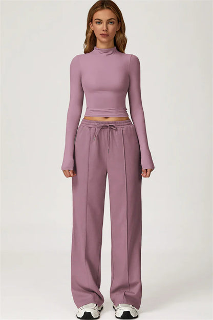 The Motion Crop Top Sweatpants 2-Piece Set