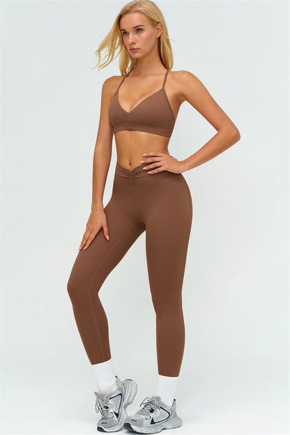 The Lushness Y-Back Sports Bra Leggings 2-Piece Set