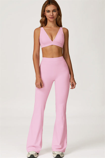 The Axis Sports Bra Flared Leggings 2-Piece Set