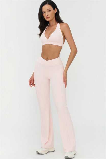 The BoldFit Sports Bra Flared Leggings 2-Piece Set