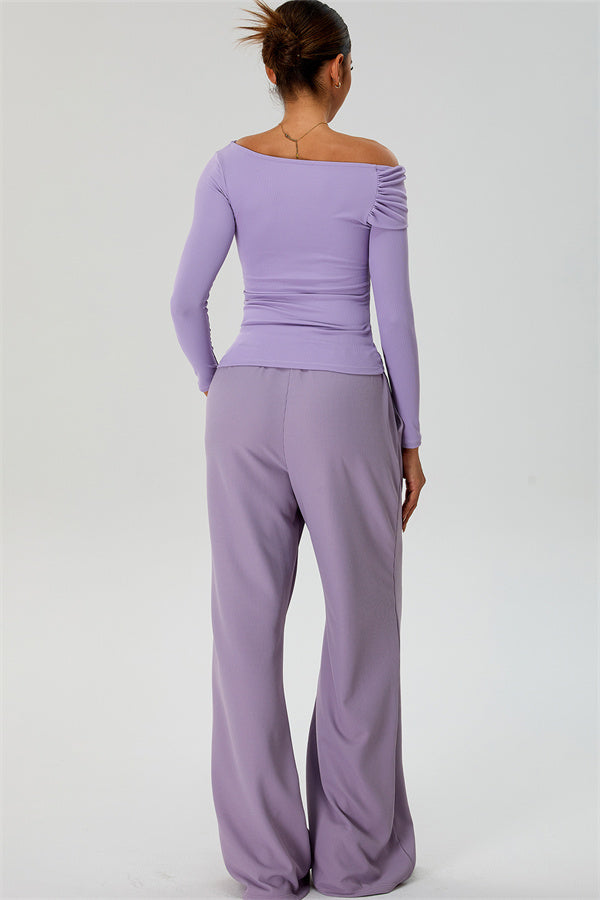 The Rush Off-shoulder T-shirt Sweatpants 2-Piece Set