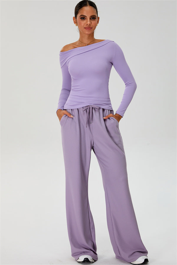 The Rush Off-shoulder T-shirt Sweatpants 2-Piece Set