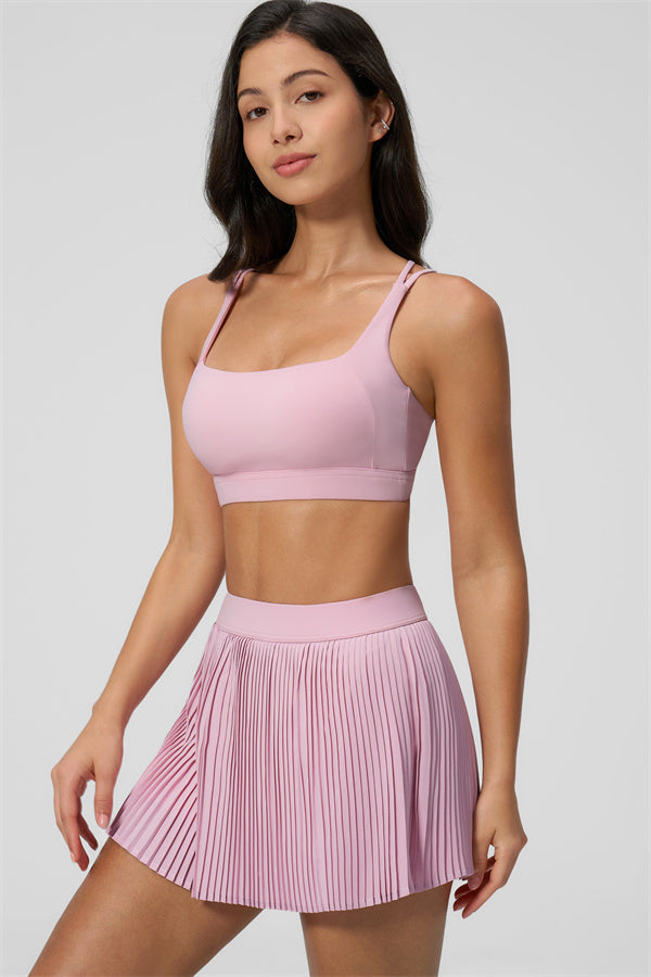The Balance Sports Bra Tennis Skirt 2-Piece Set