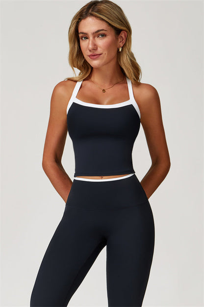 The Quest Cross Back Crop Top Leggings 2-Piece Set