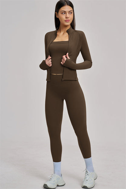 The Swoon Jacket Tank Top Leggings 3-Piece Set