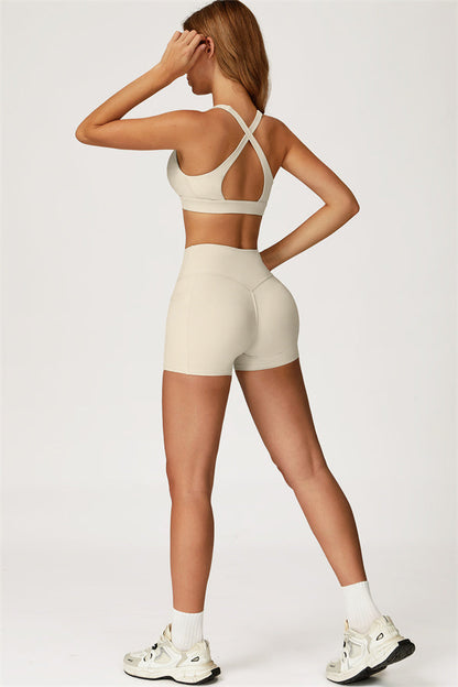 The Glacier Sports Bra Shorts 2-Piece Set