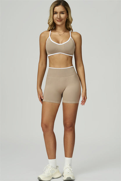 The Prime Line Sports Bra Shorts 2-Piece Set