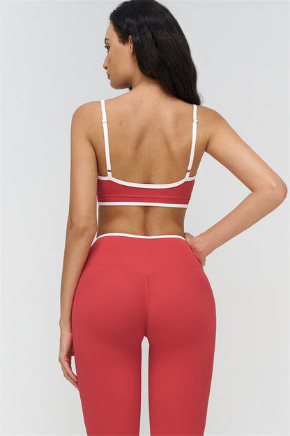 The Crave Contrast Sports Bra Leggings 2-Piece Set