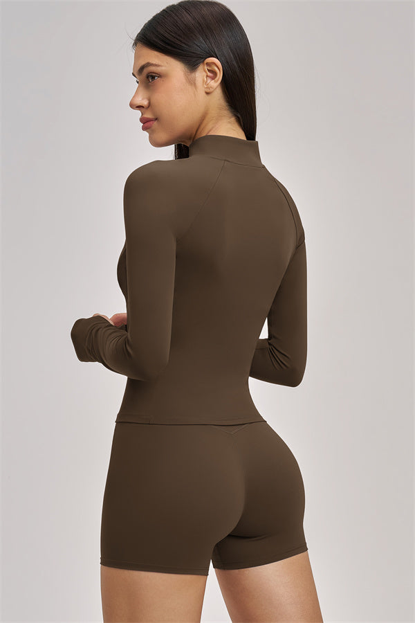The Swoon Jacket Sports Bra Shorts 3-Piece Set