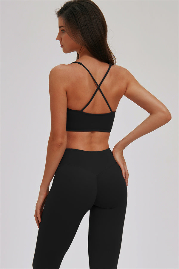 The Kinetic Cross Back Sports Bra Leggings 2-Piece Set