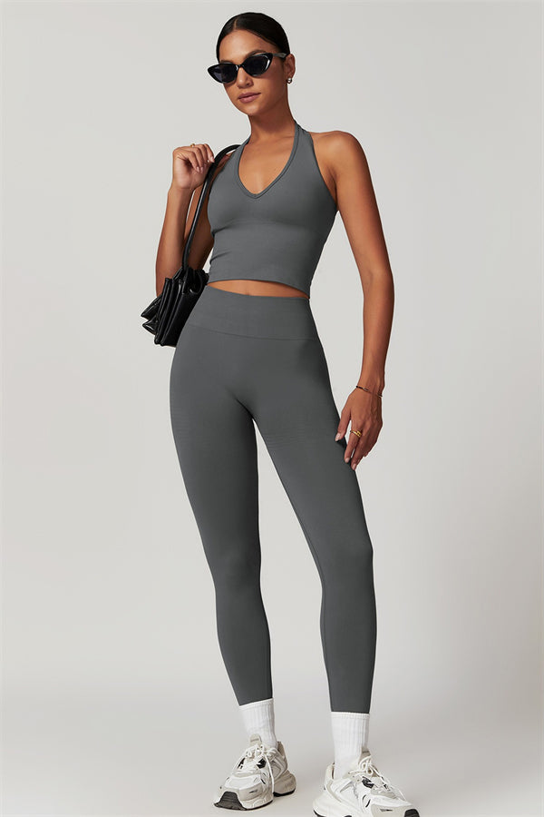 The Delight Halter Top Leggings 2-Piece Set