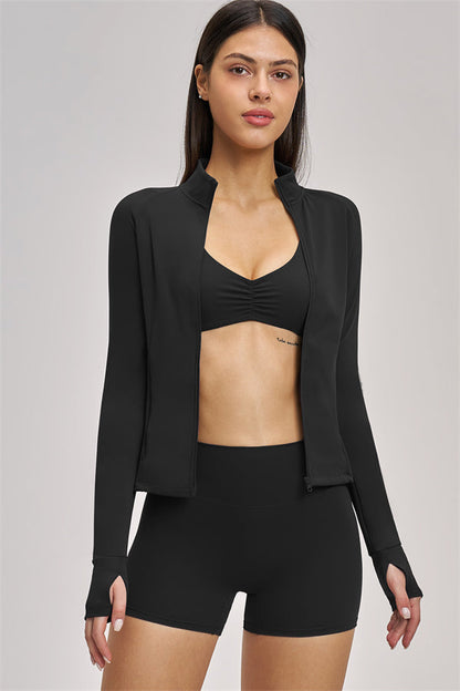 The Swoon Jacket Sports Bra Shorts 3-Piece Set