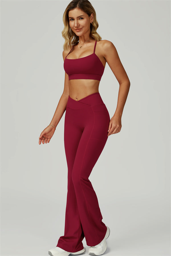 The Flourish Sports Bra Flared Leggings 2-Piece Set