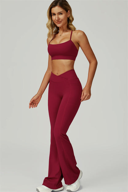 The Flourish Sports Bra Flared Leggings 2-Piece Set